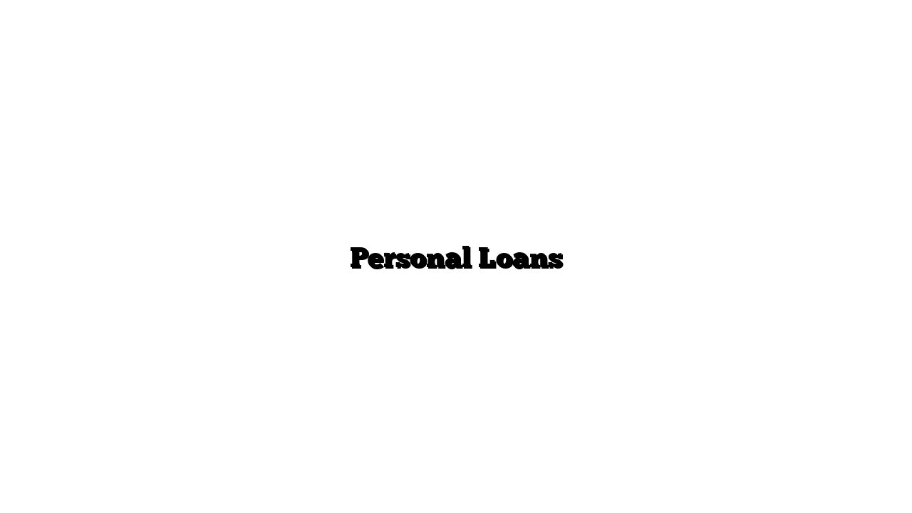 Personal Loans